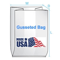 gusseted poly bags